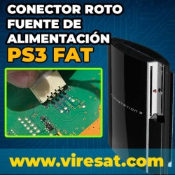 ⚡ Reparación Conector Roto Fuente de Alimentación PS3 Fat
