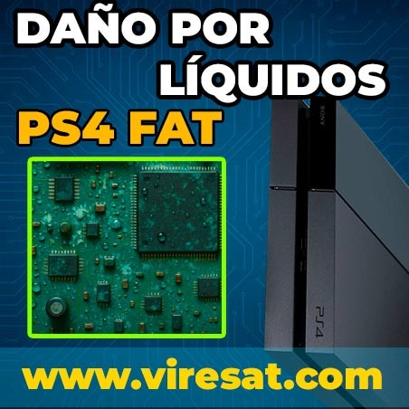 💧 Reparar PS4 Fat por Daños de Líquido o Humedad