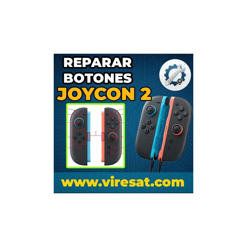 🎮 Reparar Joy-Con Nintendo Switch 2 | Botones A B X Y HOME C