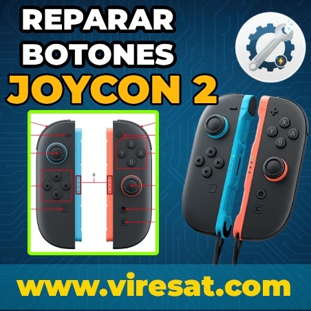 🎮 Reparar Joy-Con Nintendo Switch 2 | Botones A B X Y HOME C