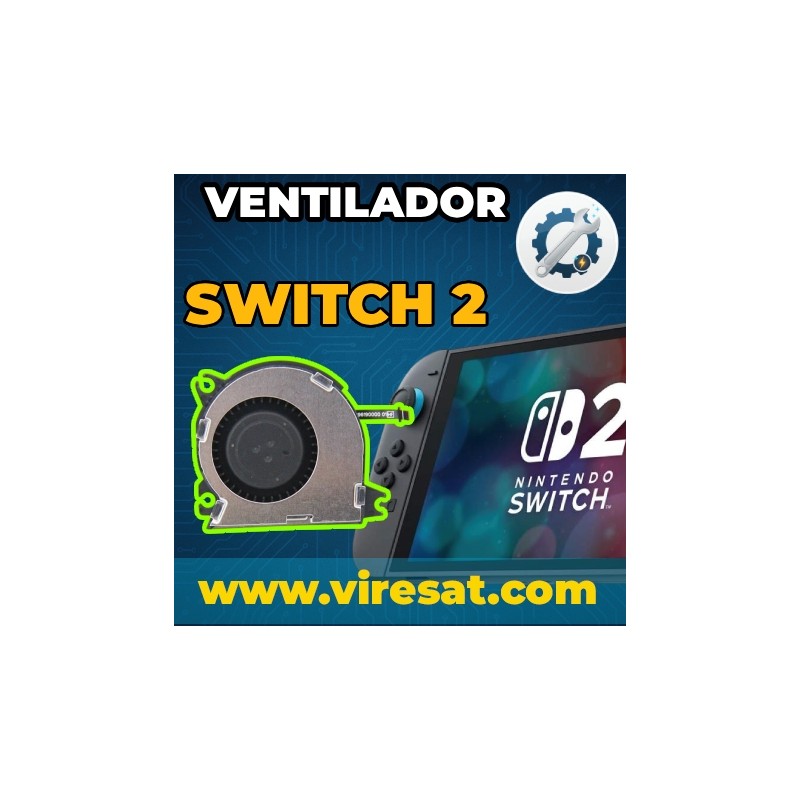 🌬️ Cambiar Ventilador Nintendo Switch 2 | Roto, No Gira o Hace Ruido