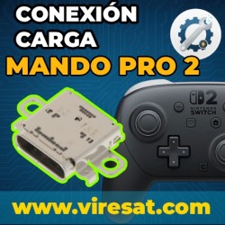 🎮 Reparar Mando Pro Switch 2 | Conector USB-C no carga