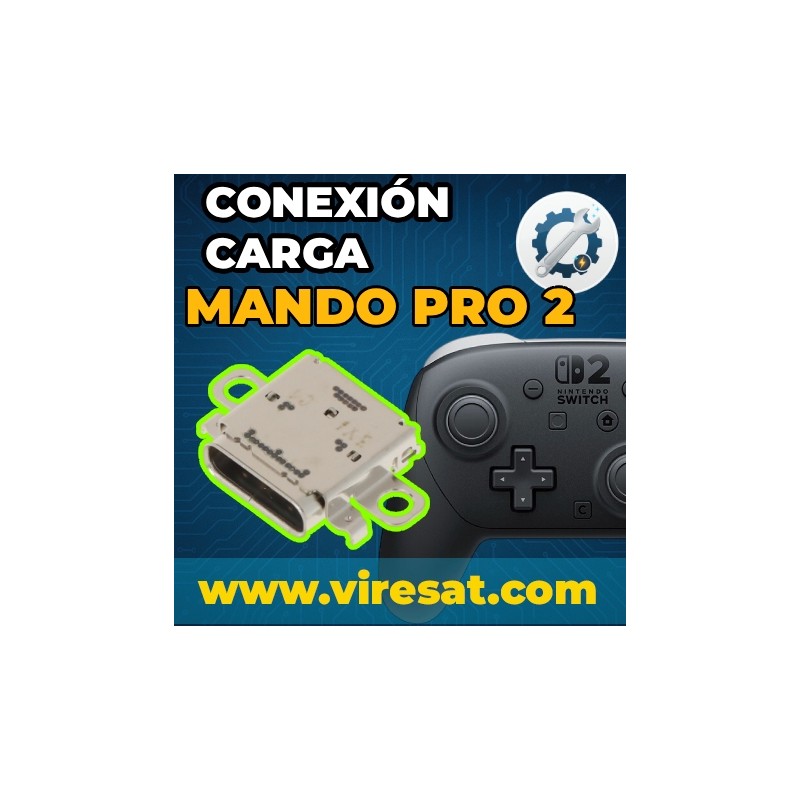 🎮 Reparar Mando Pro Switch 2 | Conector USB-C no carga