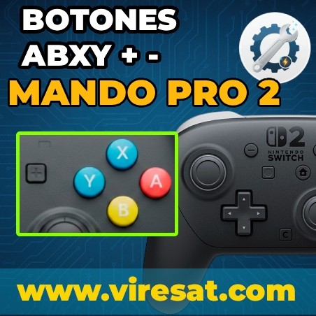 🎮 Reparar Mando Pro Switch 2 | Botones A B X Y HOME + -