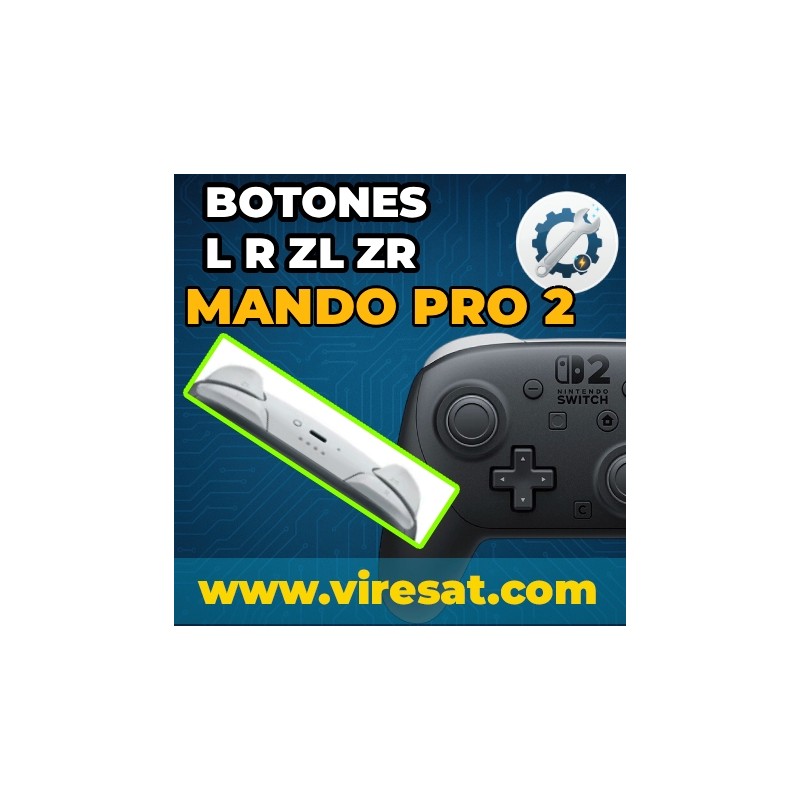 🎮 Reparar Mando Pro Switch 2 | Botón L / R / ZL / ZR no funciona