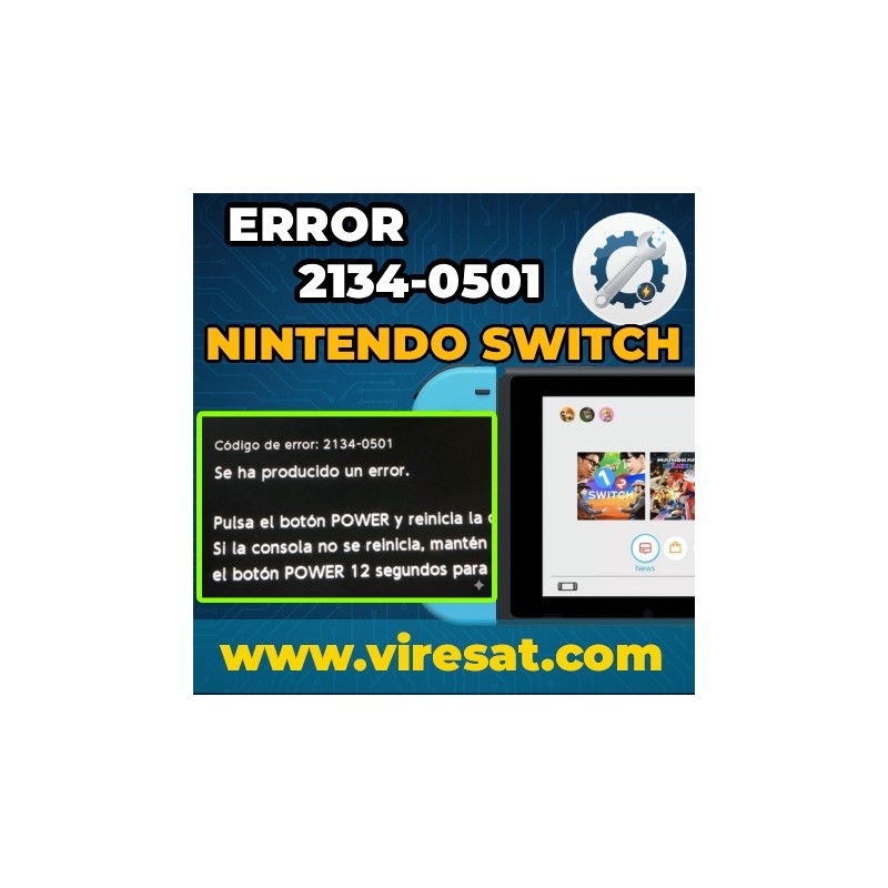 ⚠️ Reparación Error 2134-0501 Switch V1 | No Arranca o Se Bloquea