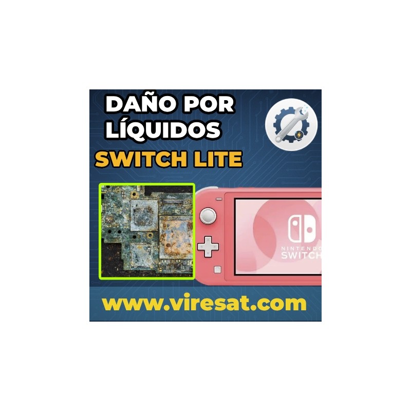 💦 Reparación Daños por Líquidos Nintendo Switch Lite | No Funciona