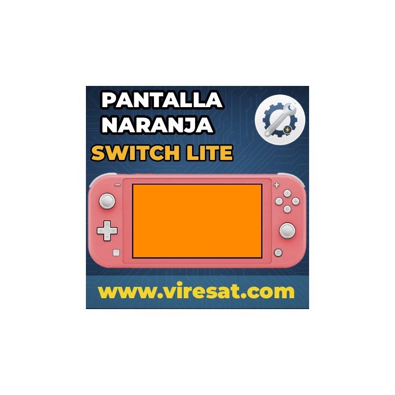 🟠 Reparación Pantalla Naranja Switch Lite | Error de Sistema