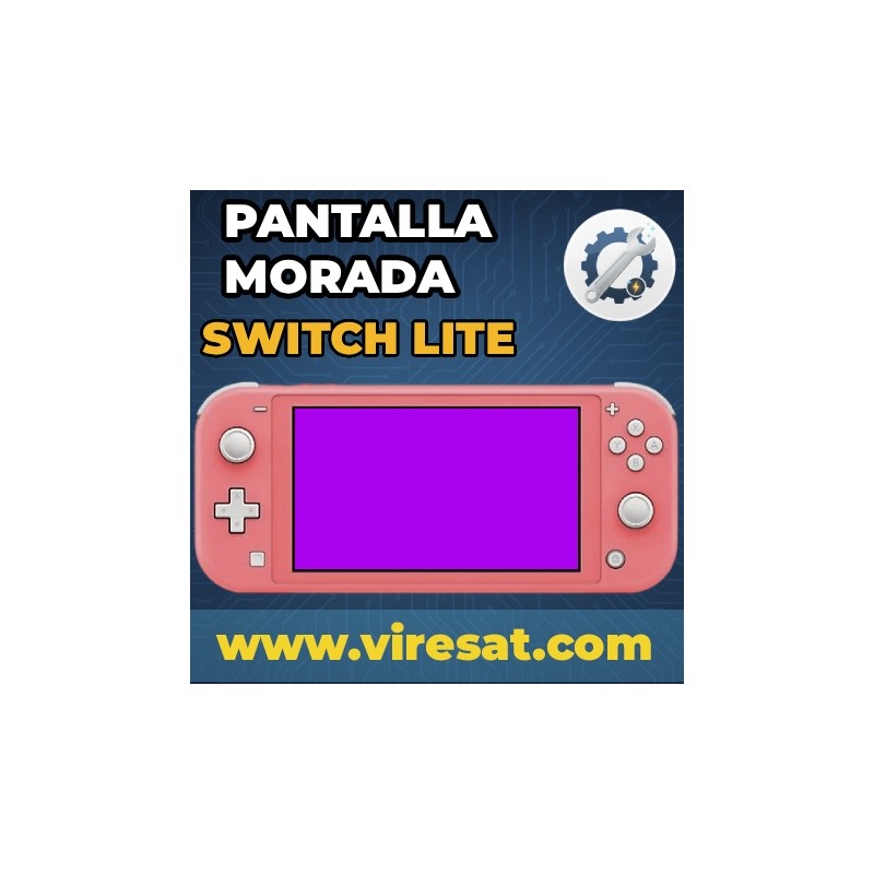 🟣 Reparación Pantalla Morada Switch Lite | Error de Arranque
