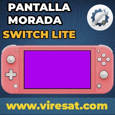 🟣 Reparación Pantalla Morada Switch Lite | Error de Arranque