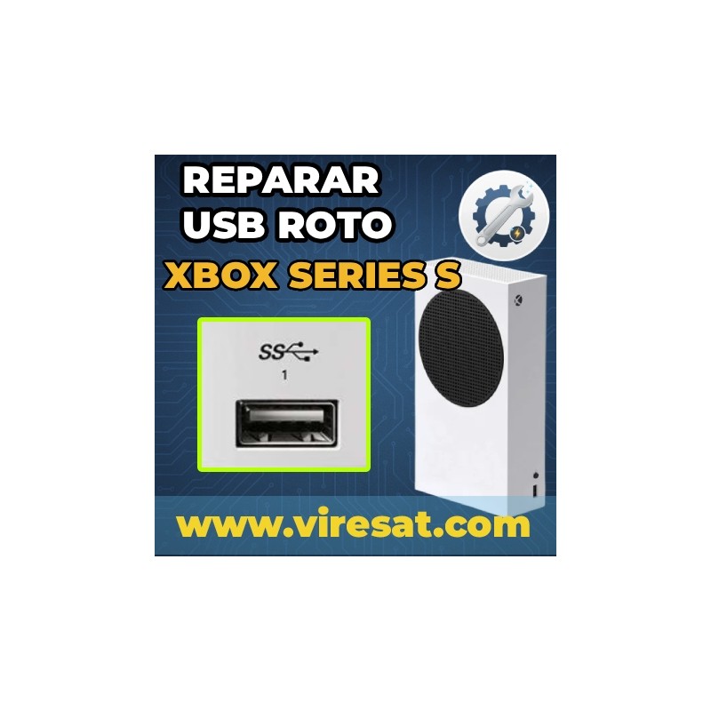 🔌 Reparar Xbox Series S | Puerto USB roto o suelto
