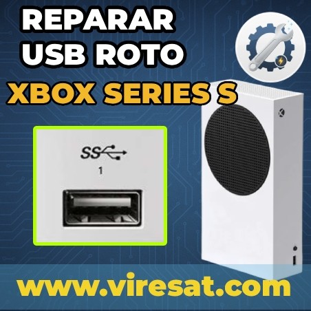 🔌 Reparar Xbox Series S | Puerto USB roto o suelto