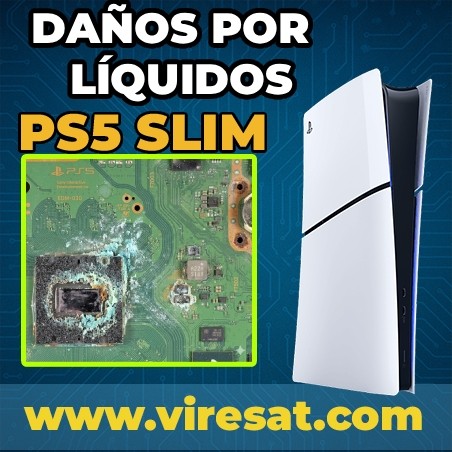 💧 Reparar PS5 Slim por Daños de Líquido o Humedad | Servicio Técnico Especializado