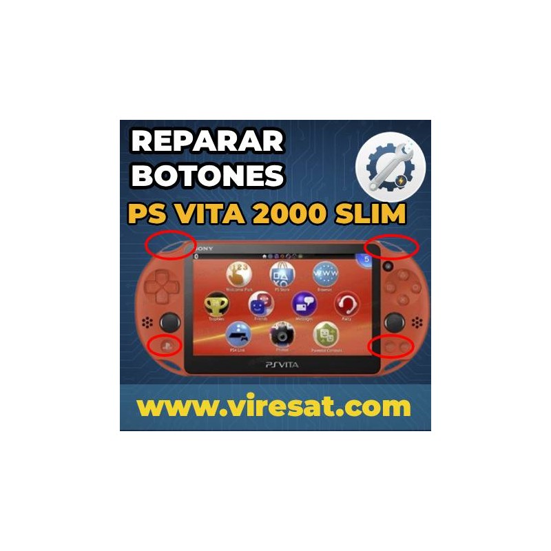 🎮 Reparación Botones L, R, SELECT, START, HOME, PS Vita Slim