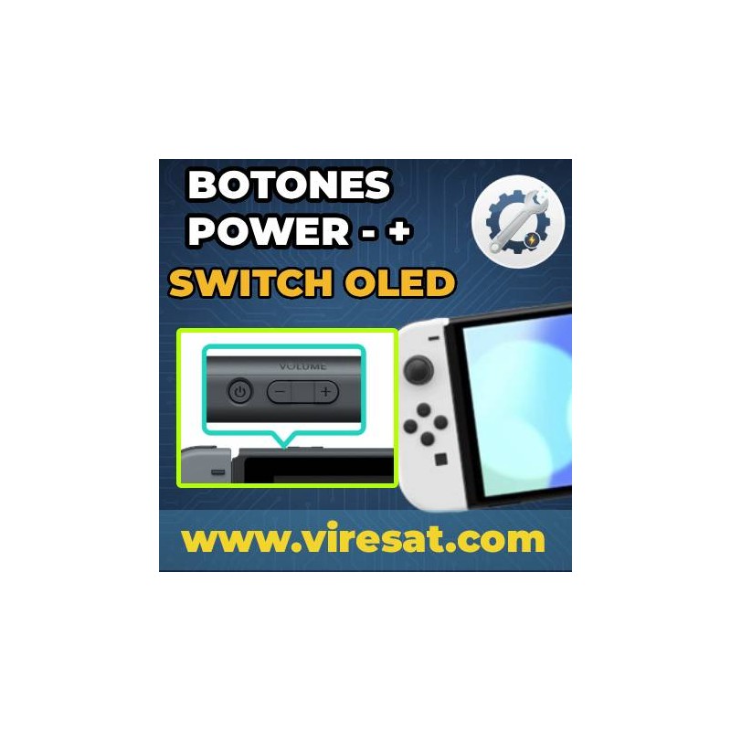 🔊 Reparación Botones Volumen/Encendido Switch OLED | No Responden