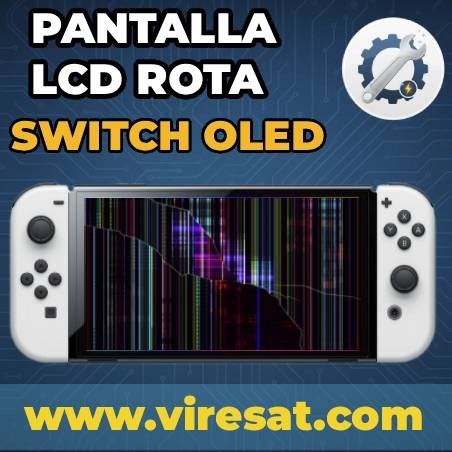 🛠 Reparación Pantalla Rota Nintendo Switch OLED | Solución a Pantalla Dañada