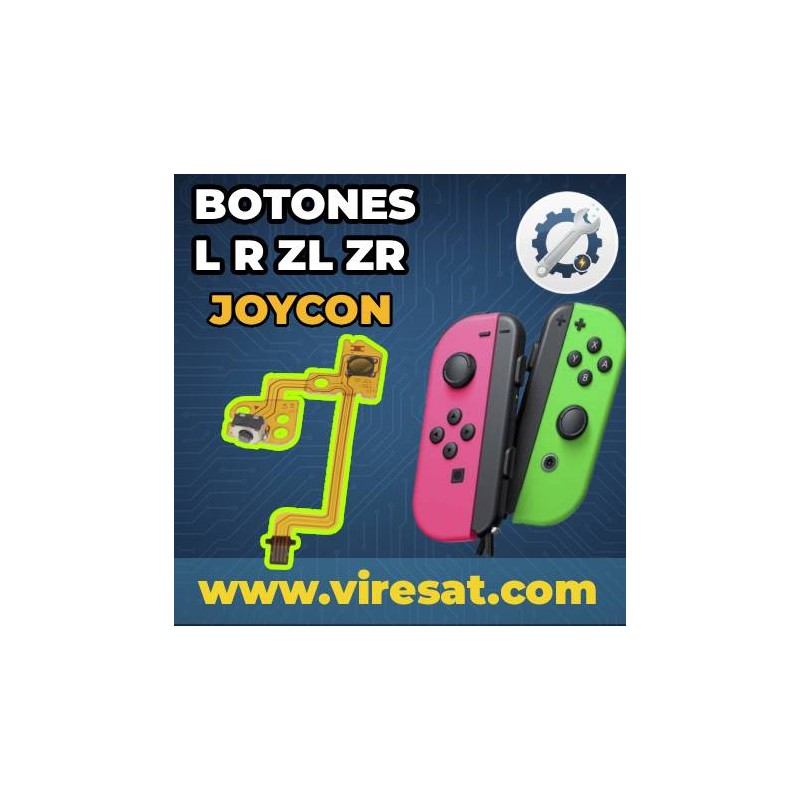 🎮 Reparación o Cambio de Botones L, R, ZL y ZR Joycons en Nintendo Switch