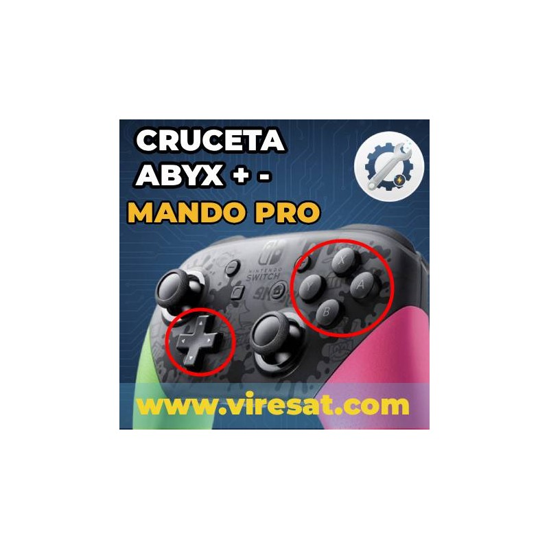 🎮 Reparación Botones A, B, X, Y, HOME, + y - Mando Pro