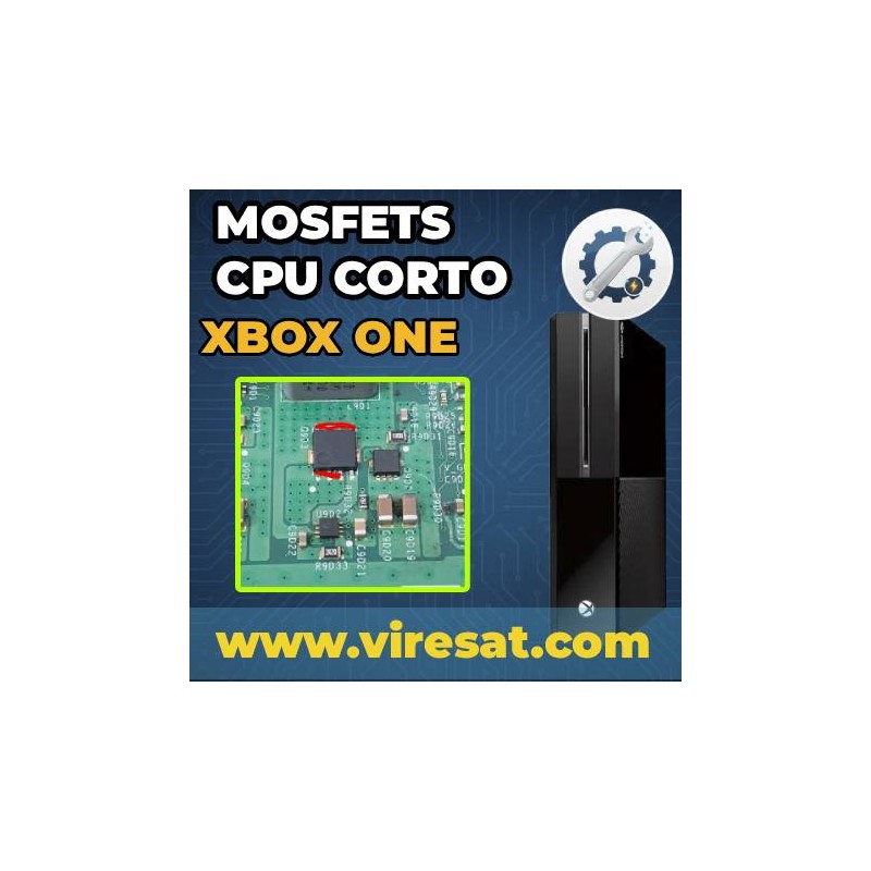 ⚡ Reparación MOSFETs CPU Xbox One Fat | Cortocircuito o No Enciende