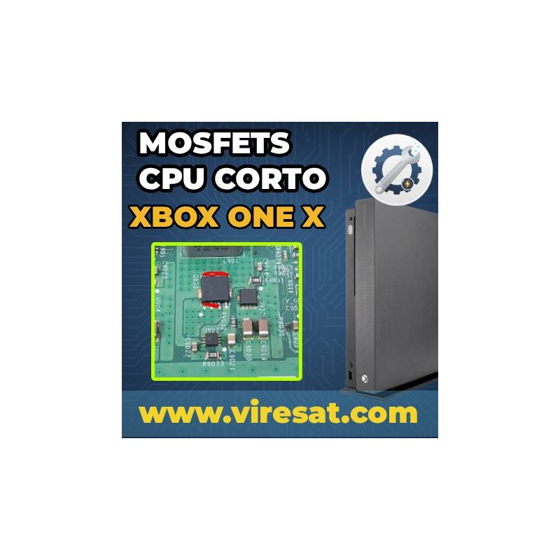⚡ Reparación MOSFETs CPU Xbox One X | Cortocircuito o No Enciende