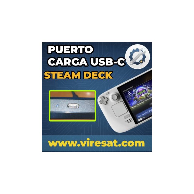 🔌 Reparación del Puerto de Carga USB-C en Steam Deck