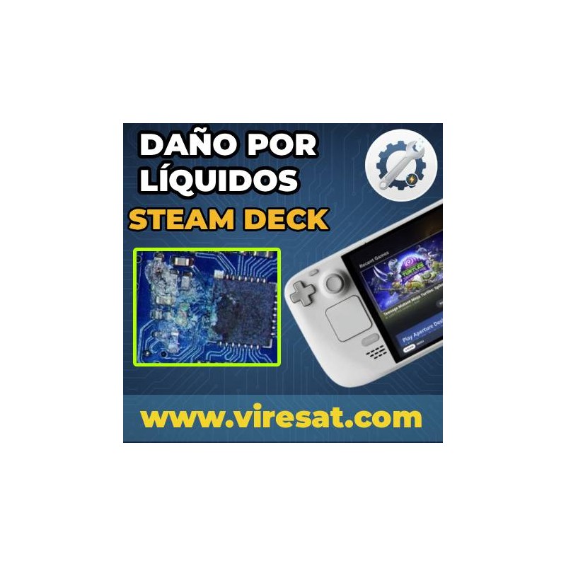 💧 Reparación de Steam Deck Mojada o Dañada por Líquidos