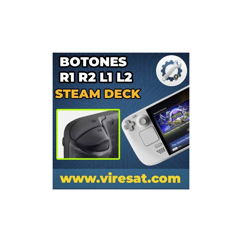 🎮 Reparación o Cambio de Botones Superiores (L1, L2, R1, R2) en Steam Deck