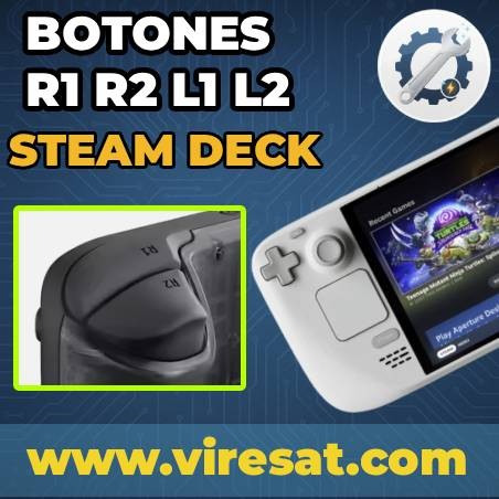 🎮 Reparación o Cambio de Botones Superiores (L1, L2, R1, R2) en Steam Deck