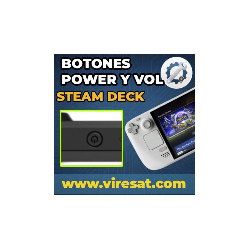 🔘 Reparación de Botón de Encendido y Botones de Volumen en Steam Deck