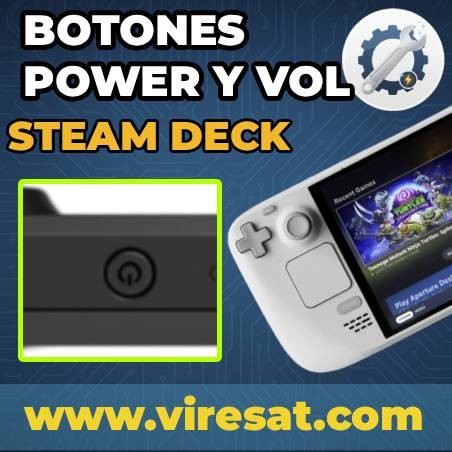 🔘 Reparación de Botón de Encendido y Botones de Volumen en Steam Deck