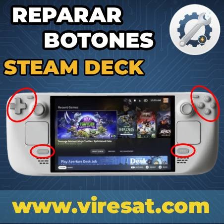 🎮 Reparación de Botones (Cruceta D-Pad, A, B, X, Y y Botón Menú) en Steam Deck