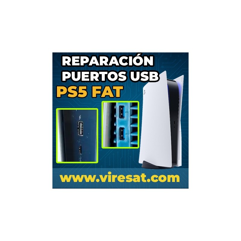 🔌 Reparación de Puertos USB Rotos o que No Funcionan en PS5 (Fat)
