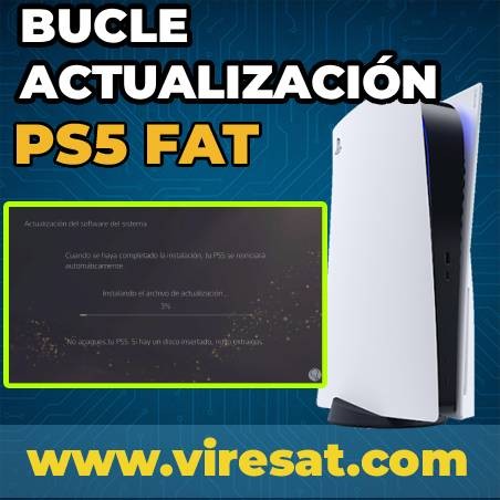 🔄 Reparación de Error en Bucle de Actualización PS5 (Fat / Slim)