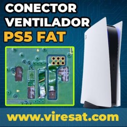 🌀 Reparación del Conector del Ventilador en PS5 (Fat)
