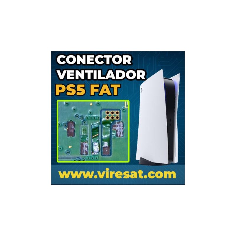 🌀 Reparación del Conector del Ventilador en PS5 (Fat)