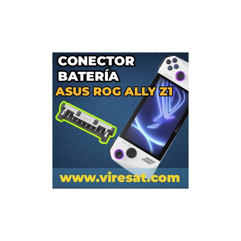 Reparar conector batería roto Asus rog ally z1 / Extreme