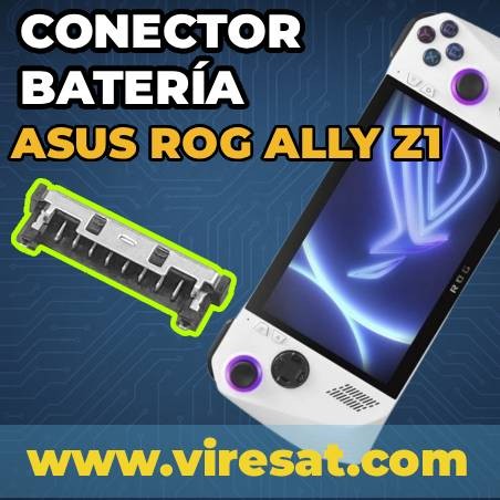 Reparar conector batería roto Asus rog ally z1 / Extreme