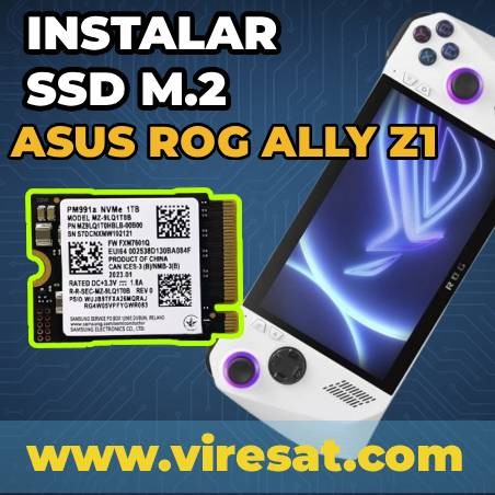 🔧 Cambio SSD ASUS ROG Ally Z1 Extreme | Ampliación Almacenamiento | A Domicilio