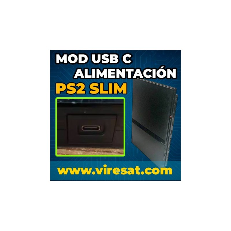 🔌 Mod USB-C PS2 Slim | Cambio de Entrada de Alimentación